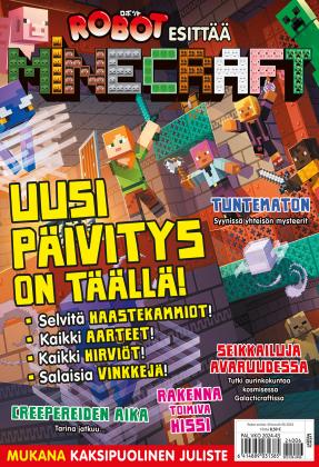 Robot esittää Minecraft